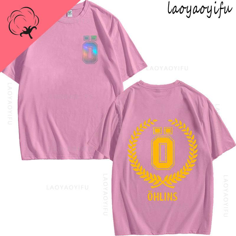 Ohlins Thema 100% Baumwolle Sommer Mode Herren O-Ausschnitt T-Shirt Hipster Herren T-Shirt Streetwear Oberteil Federung Auto Motorrad Sport Rennen