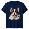 Cute French Bulldog Puppy TShirt Dog Lover Tee Happy Pup Graphic