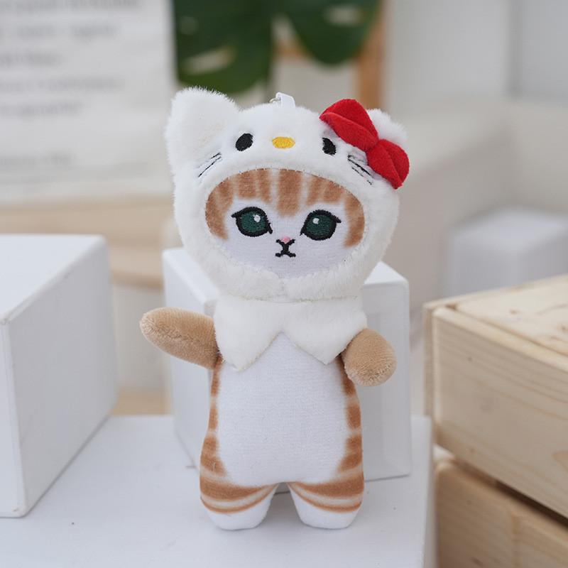 

Adorable Japanese Shark Cat Plush Keychain Soft Kuromi My Melody Gift KT Cat