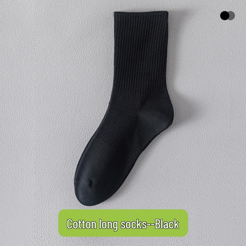 Men's Breathable Summer Socks: Mid-Calf, Short, Odor-Resistant, Terry Bottom, Cotton, Thin, Versatile, White Boat Socks