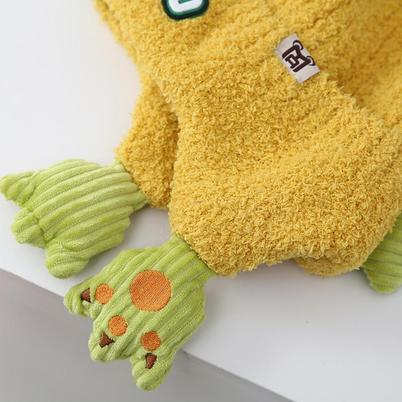 Autumn Winter Hat Cute Cartoon Dinosaur Modeling Hat  Ear Protection Warm Hat Windproof Thickened Children Hat Gifts