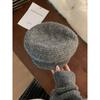 Chapeau Octogonal Tricoté Alpaga Rétro Coréen pour Femmes en Automne et Hiver Chaud Grand Tour de Tête Casquette de Newsboy Béret