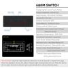 Indian Standard 12-Gang Smart WiFi Wall Light Switch Touch Panel Supports Alexa Google Assistant 16A 240V 234x152mm Size for Tuy
