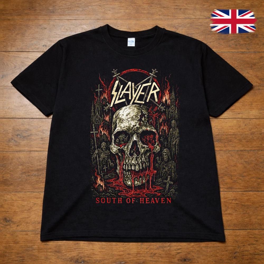 Slayer South of Heaven Skull Graphic TShirt Metal Band Tee Adults Kids 2XL