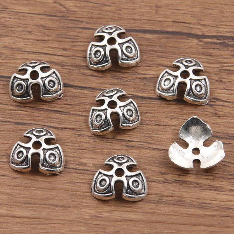 

Антикварные серебряные разделительные бусины в виде цветков: Многостильный, полый дизайн для браслетов и ожерелий DIY