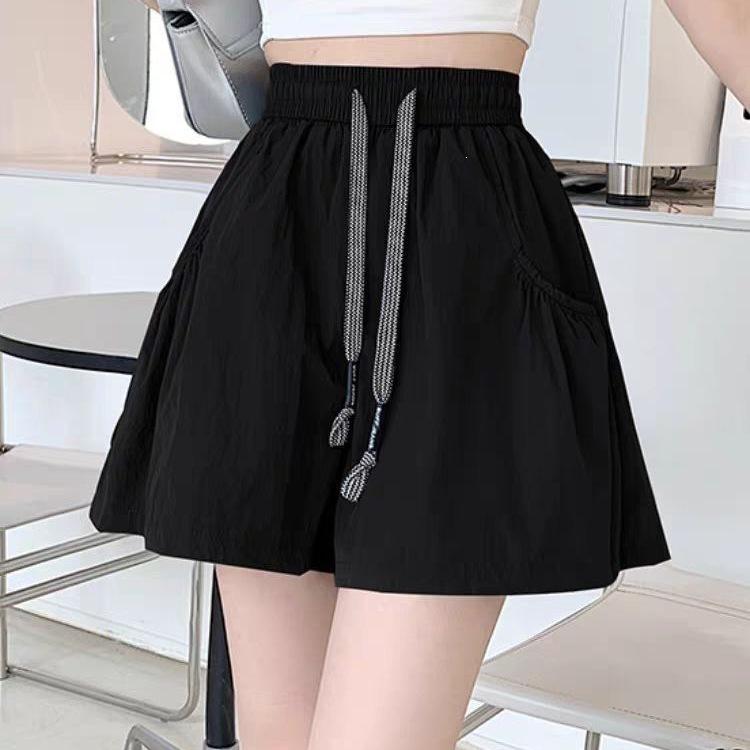 

2026 Quick-Dry Women s Summer Wide-Leg Sports Shorts - Trendy A-line Design for Longer Legs M [Recommended 90-110 lbs] розовый