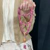 Plum Sauce Sakura Pink Bodhi Double Circle Bracelet for Women - Ancient Style