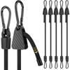 1/2Pcs Adjustable Bungee Cord With Hooks 1M Heavy Duty Elastic Tie Down Strap For Cargo Camping Bike Rack Tent