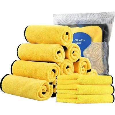 1/5 pezzi Panno Lavaggio Microfibra Pulizia Auto Dettaglio Panno Asciugatura Auto Vetro Finestra Panno Pulizia Doppio Strato Forniture Autolavaggio