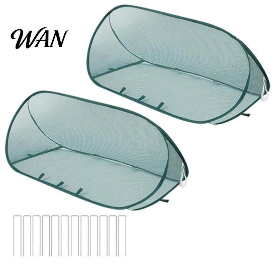 Foldable Plant Net Pop-up Cover Netting Garden Mesh with Ground Spikes Insect Barrier Outdoor Protection Crop Cage Raised Bed for Rows Vegetable Fruit