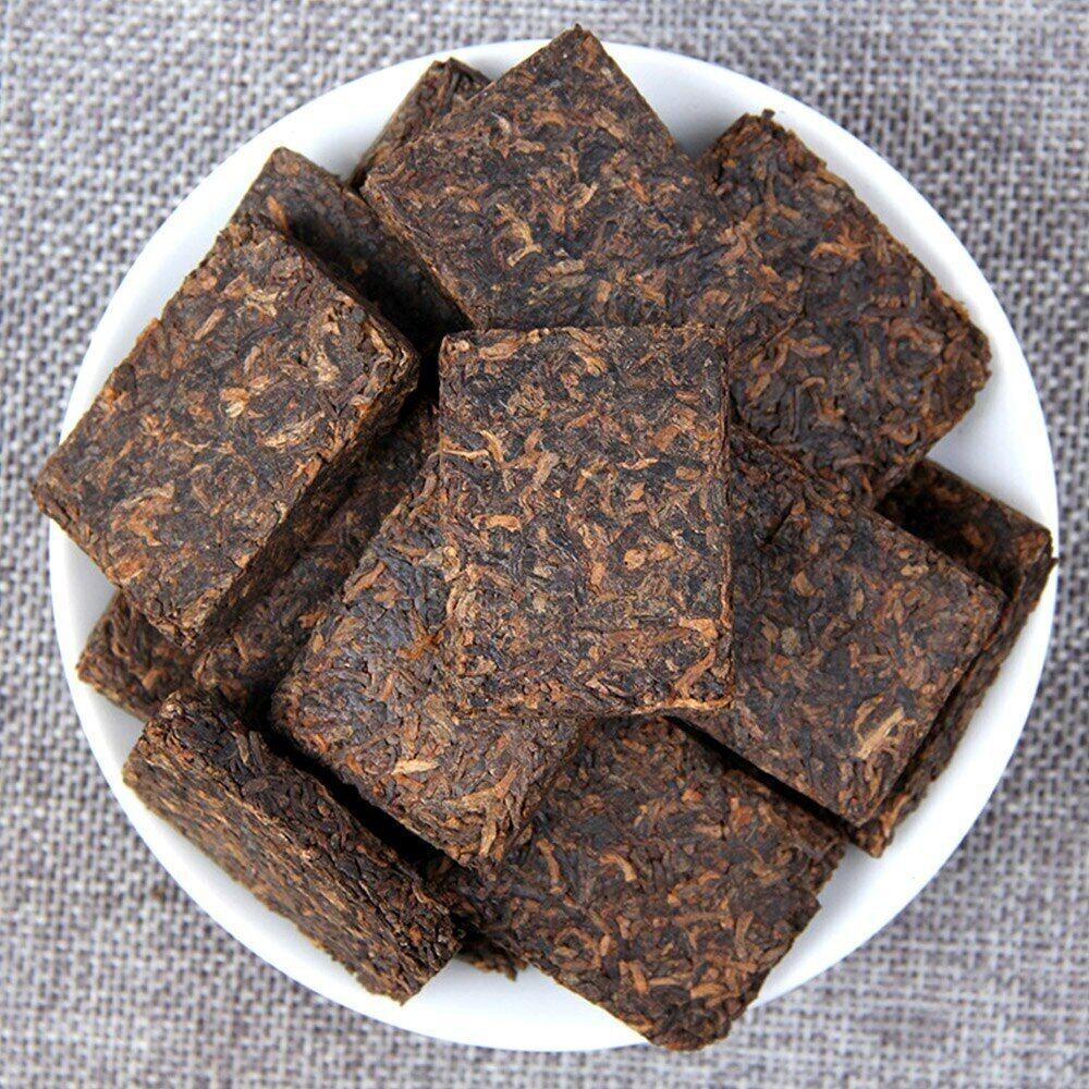 2016 Gold Brick Ripe Pu Er Tea Yunnan Date Fragrant Small Square Shu Puerh 100g
