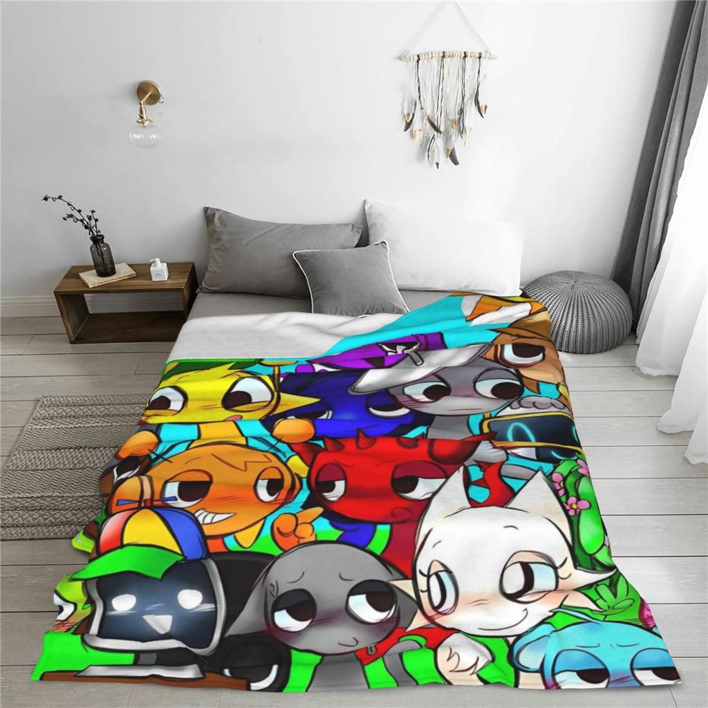 Sprunki Blanket Super Soft Warm Throw Blankets for Sofa Multiple Sizes Bedspreads