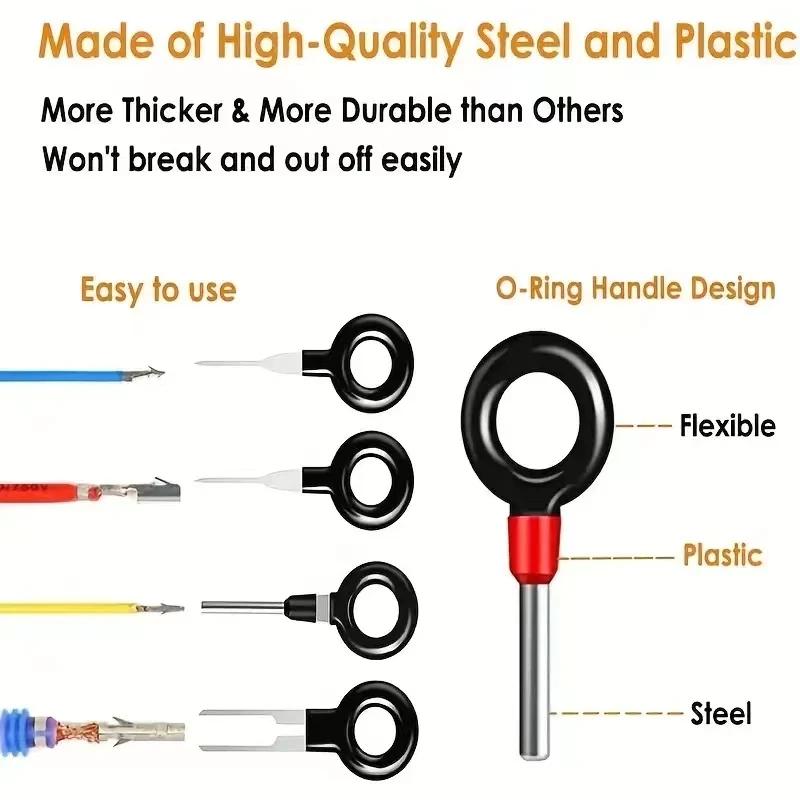 

41 шт. Универсальный инструмент для снятия автомобильных клемм, съемник для разъемов проводов, ручной инструмент для разборки автомобильных клемм 18pcs