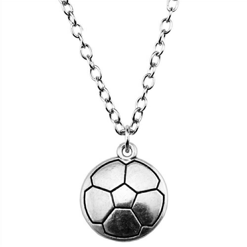 Athlete Charm Necklace Sports Adventure Pendant For Men Outdoor Enthusiast Jewelry 43cm Chain
