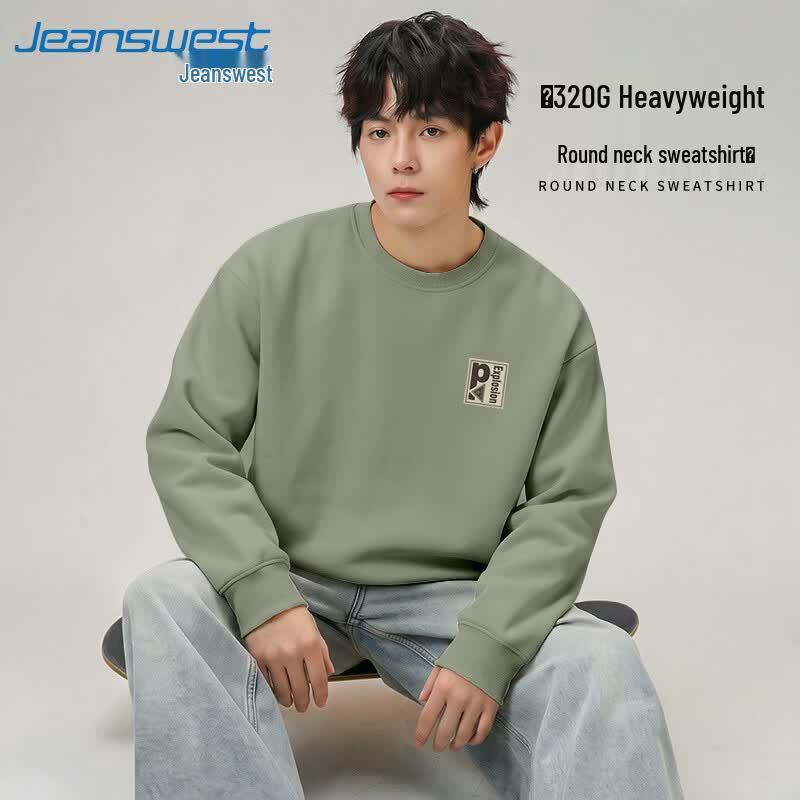 Jeanswest Men s Retro American Pullover Sweatshirt L