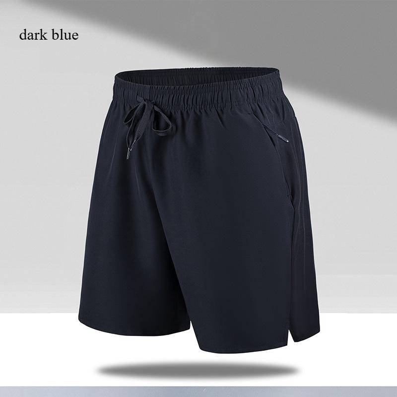 Herren Sommer Kurzlänge Locker Sport Herren Eisseide Einfarbig Strandhosen mit Seitenschlitz