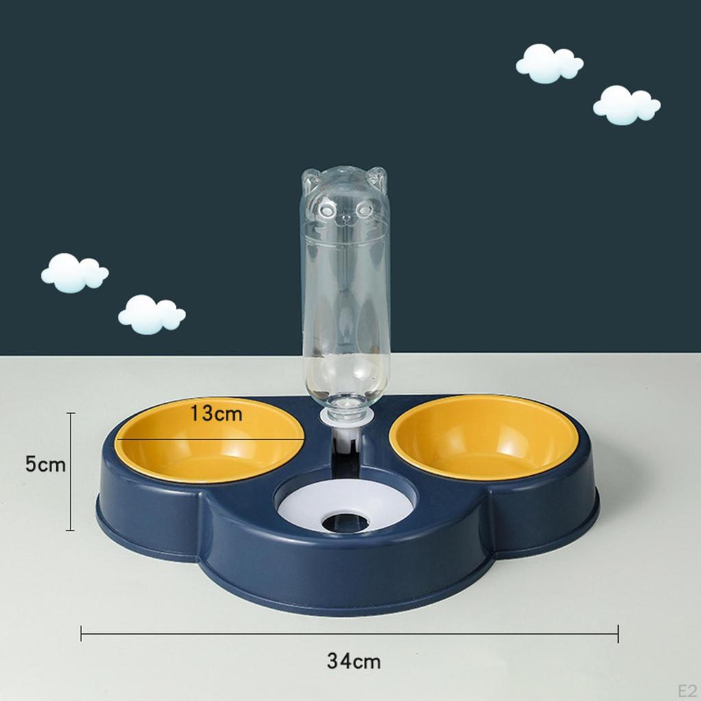cat and dog Automatic Gravity Waterer Big Capacity with Detachable Double Bowls for Travel
