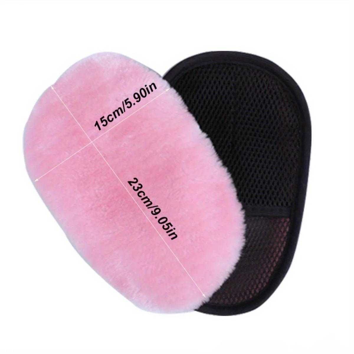 

Губка для чистки автомобиля Перчатка для полировки автомобиля Перчатки для мытья из микрофибры Для автомобильной кухни Домашний очиститель Шерсть розовый