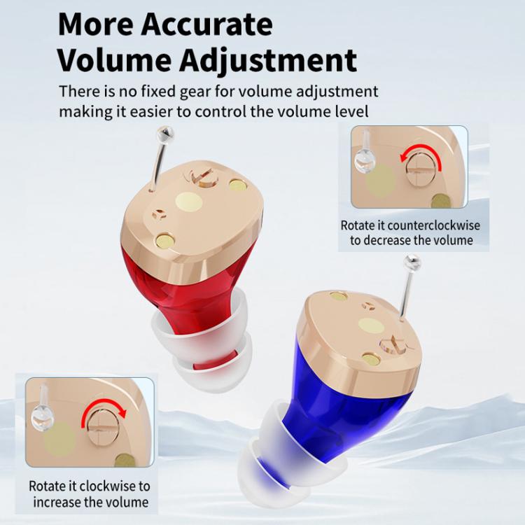 Portable Mini CIC Hearing Aid Invisible Rechargeable Sound Amplifier Collector