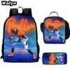 Football football 16 inch meal bag satchel three-piece pattern primary school backpack