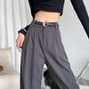 Spring 2026 Women's High Waist Wide Leg Straight Suit Pants