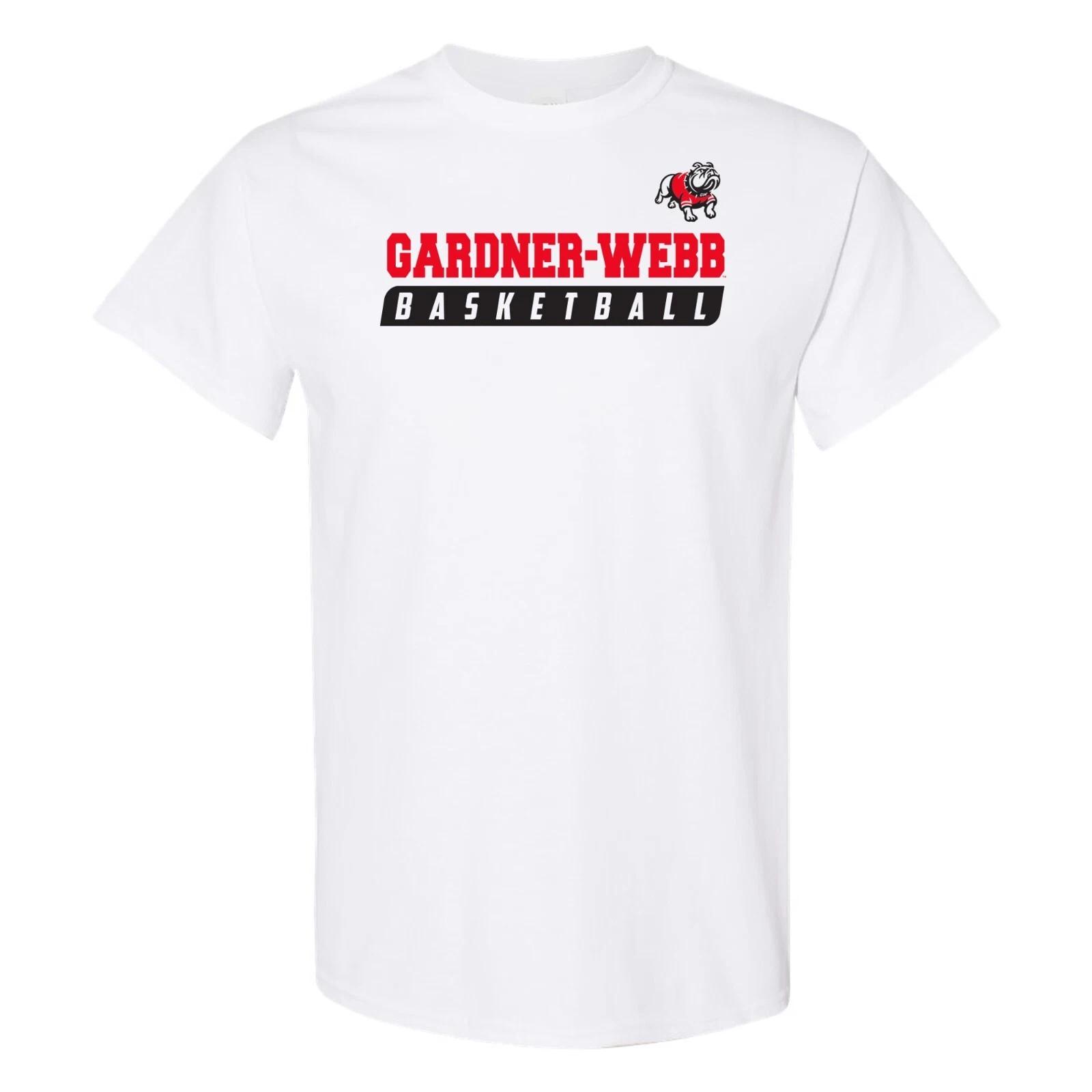 Gardner-Webb Bulldogs Basketball Slant Unisex Licensed T-Shirt - White M