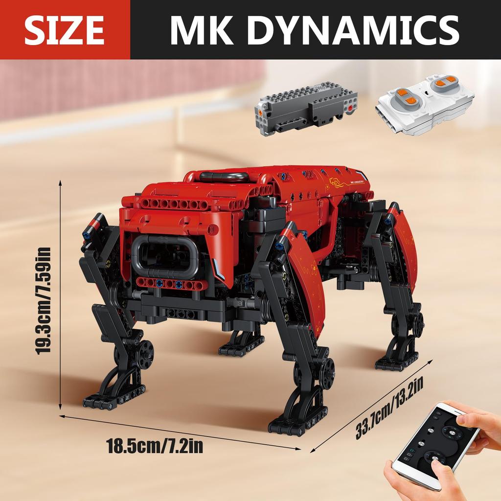 Mold King Technic Mechanical Dog Building Blocks Model 921 Pieces Remote Control Mechanical Dog Toy Building Suitable for Adults and DIY Building