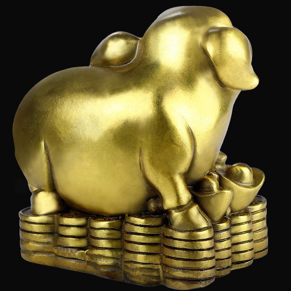 Money Pig Laughing Pig Zodiac Pig Guy Zodiac Figurine Good Luck Prayer Lucky Goods Good Luck New Year Celebration Protect Peace Happiness Increase