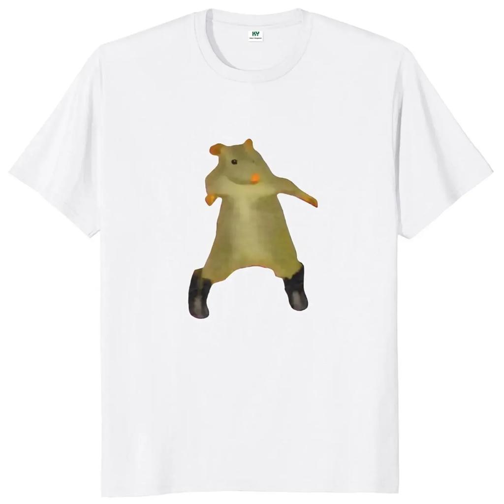 Rat Dance Meme T Shirt 2025 Funny Trendy Dancing Rat Pop Graphic T-shirts Soft Unisex O-neck Tee Tops Women Clothing