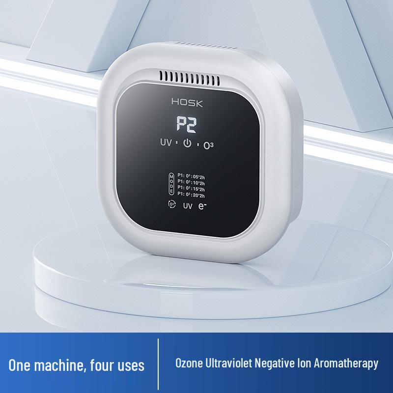 

Ультрафіолетовий очищувач повітря для домашніх тварин та генератор озону: Усуває запахи, формальдегід для автомобіля, туалету, кухні Adapter Plug-in білий