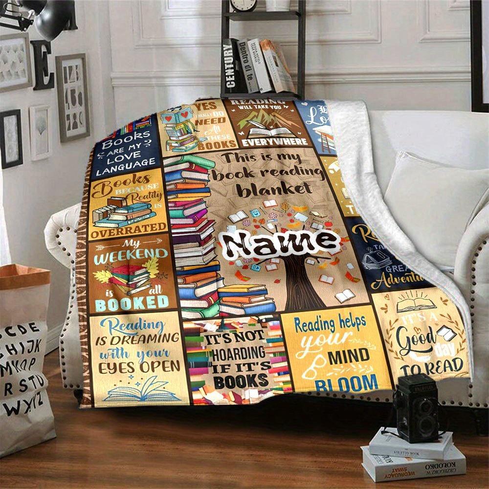 Book Lover Reading Blanket Literary Gift For Bookworms And Readerst8