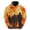 Fashion Firefighter Hero Profession Graphic Sweatshirts Fashion Male Pullovers Streetwear Fireman Work Sweatshirts Harajuku Tops