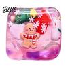 Cute Santa And Snowman Toys Christmas Stress Relief Toy with Internal Dolls Transparent Soft Maltose Fidget for Adults Office Desk Cube Sensory Toy,