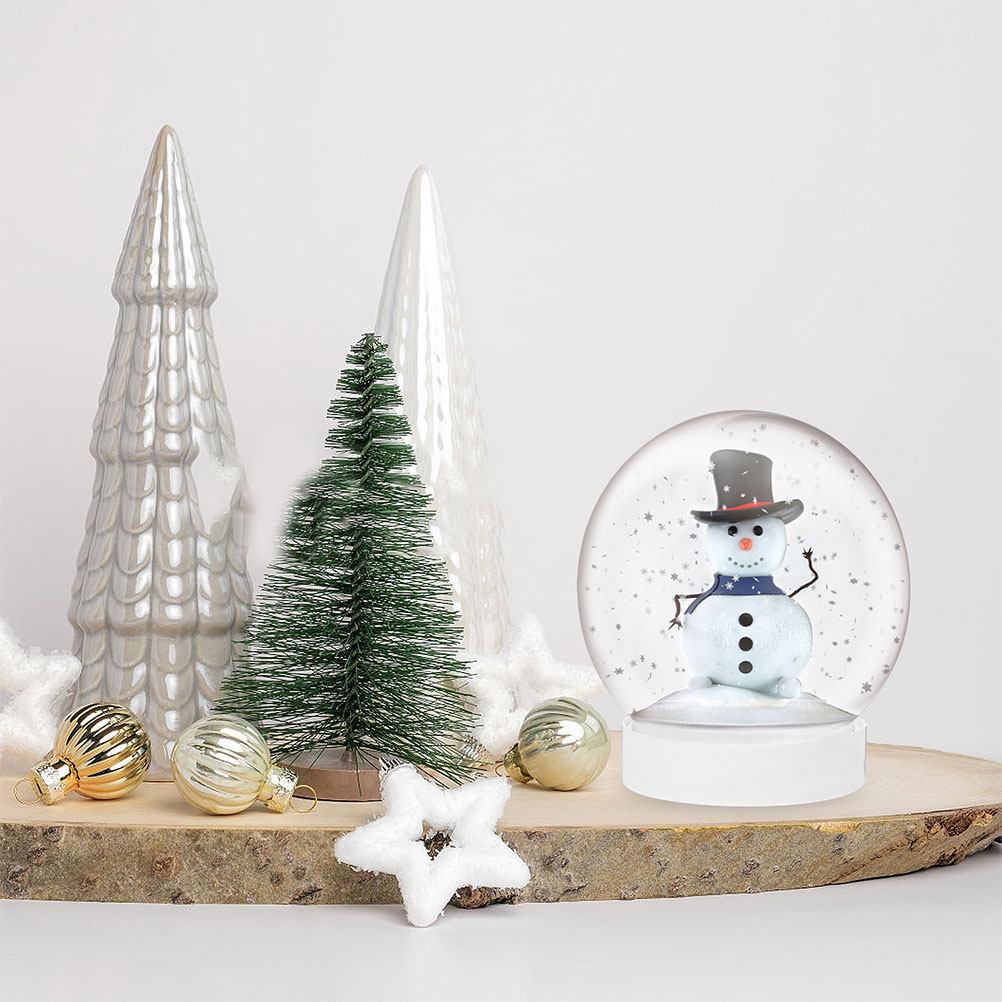 15Pcs Snow Globe Accessories Clear Plastic DIY Snow Globes Replacement Parts Winter Craft Kit Snowglobe Snowglobes