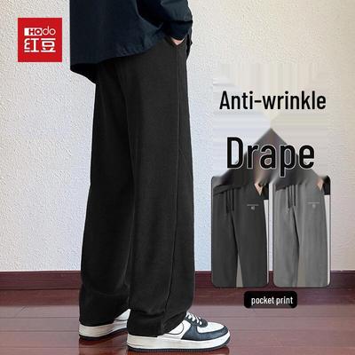 Hodo Men's Chenille Anti-Wrinkle Straight Casual Pants