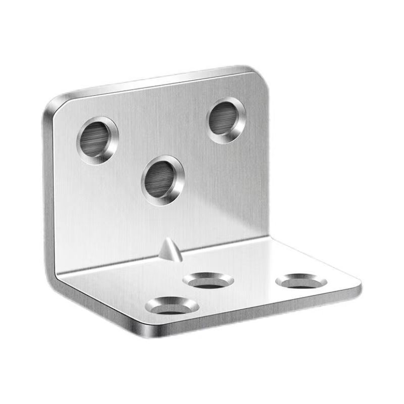 10 Corner Brackets + 60 Thickened Corner Brackets Stainless Steel Right-angle Fasteners, for Fixing Tables, Chairs, Wooden Beds, 90-degree Connection.