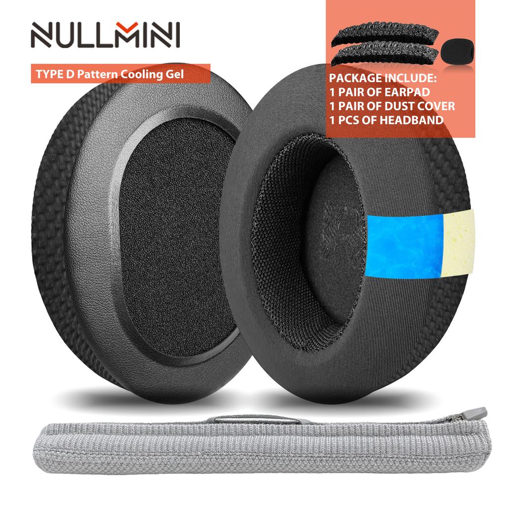 Nullmini Earpads Suitable for Asus Tuf H5 Headphones Replacement Cushion Sleeve Earmuffs Headband