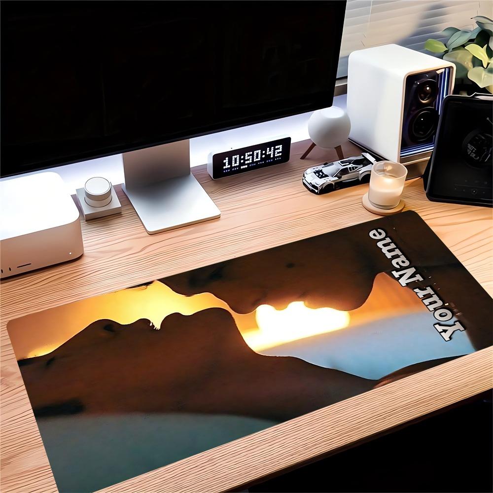 Custom Sunset Romance Large Gaming Mouse Pad Nonslip Rubber Base Waterproof Desk Mat For Office Pc Laptop