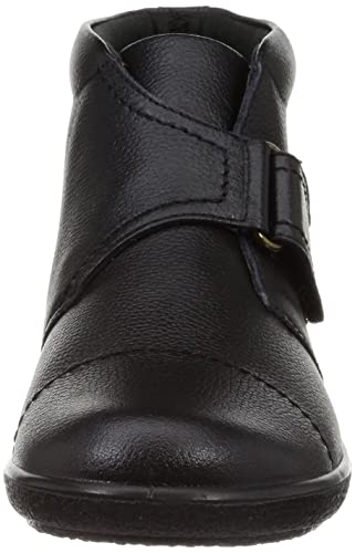 Achilles Sorbo Women's Genuine Leather Boots, Water-Repellent, with Velcro, 3E, Size 23.0 cm, Black, ASC 5370