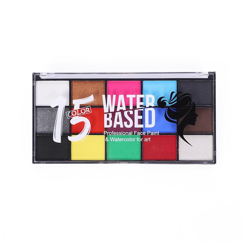 MengHui 12-Color Kids' Face Paint Set - Water-Soluble Body & Stage Makeup