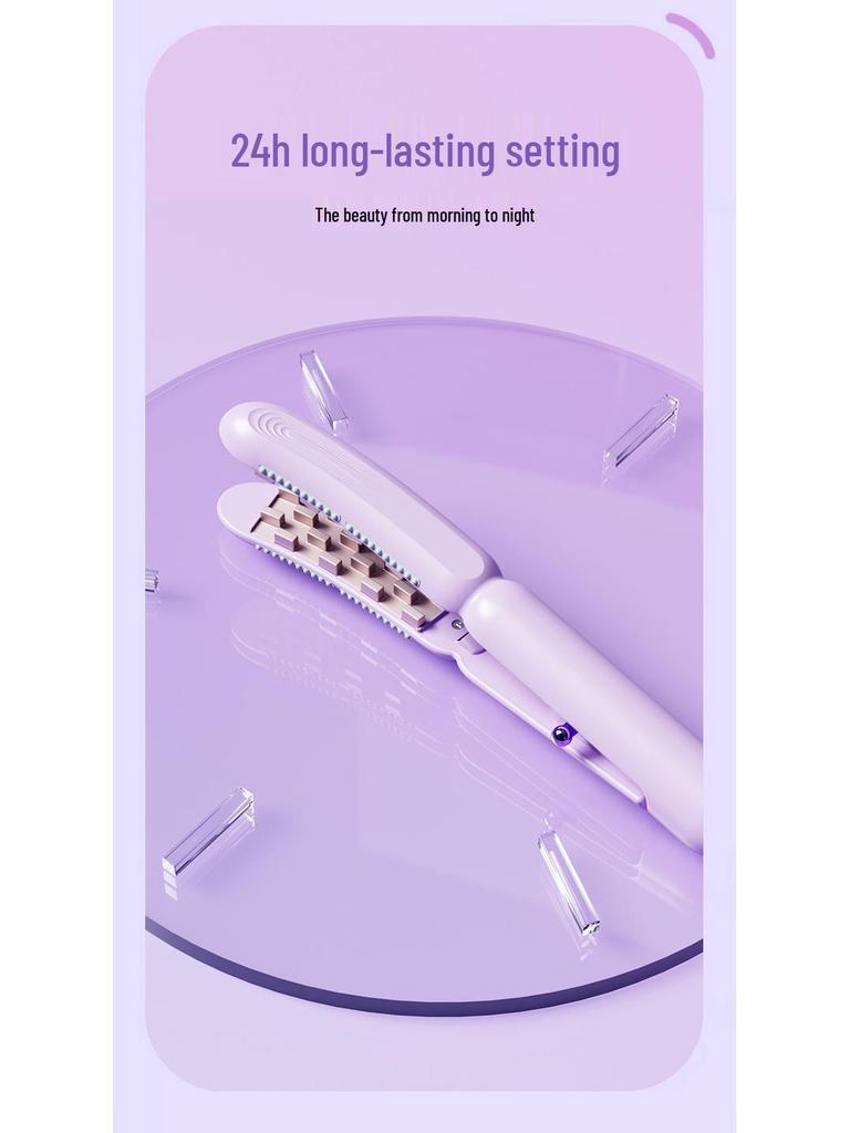 Corn Perm Negative Ion Curling Iron: Damage-Free, Fluffy Styling Crimper for High Skull Tops