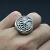 Punk Stainless Steel Tree of Life Ring Viking Amulet for Men Fashionable Jewelry Classic Male Accessory