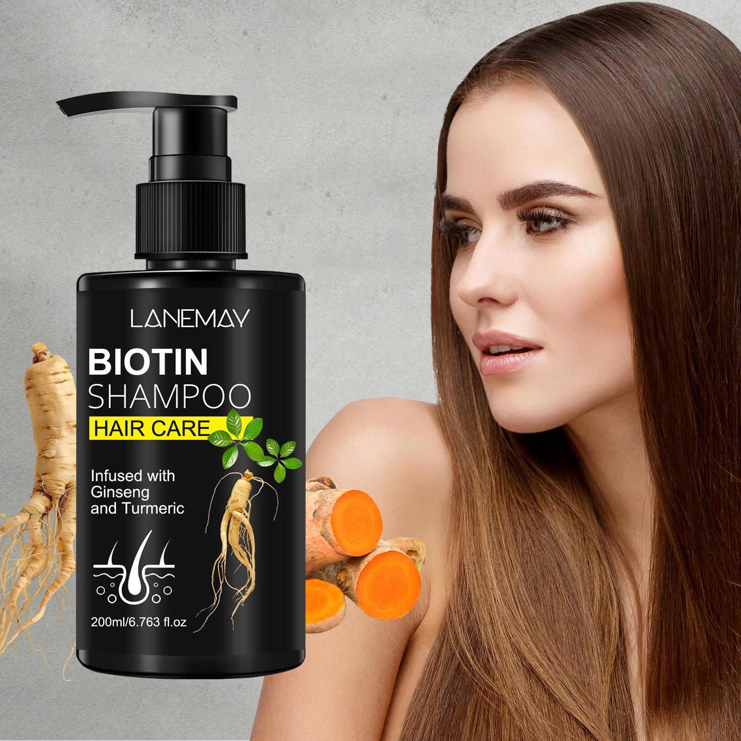 

Biotin Shampoo-Deeply Hydrates, Nourishes, Cleaning, Smoother-Enhances Natural Shine-Suitable for all Hair Types, 200ml
