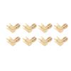 10Pcs RF Connector Panel Bent 90 Degree 4 Pin Antenna Base PCB Board End Coaxial Adapter SMAKWE