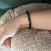 Natural Golden Sheen Obsidian & Black Agate Bracelet