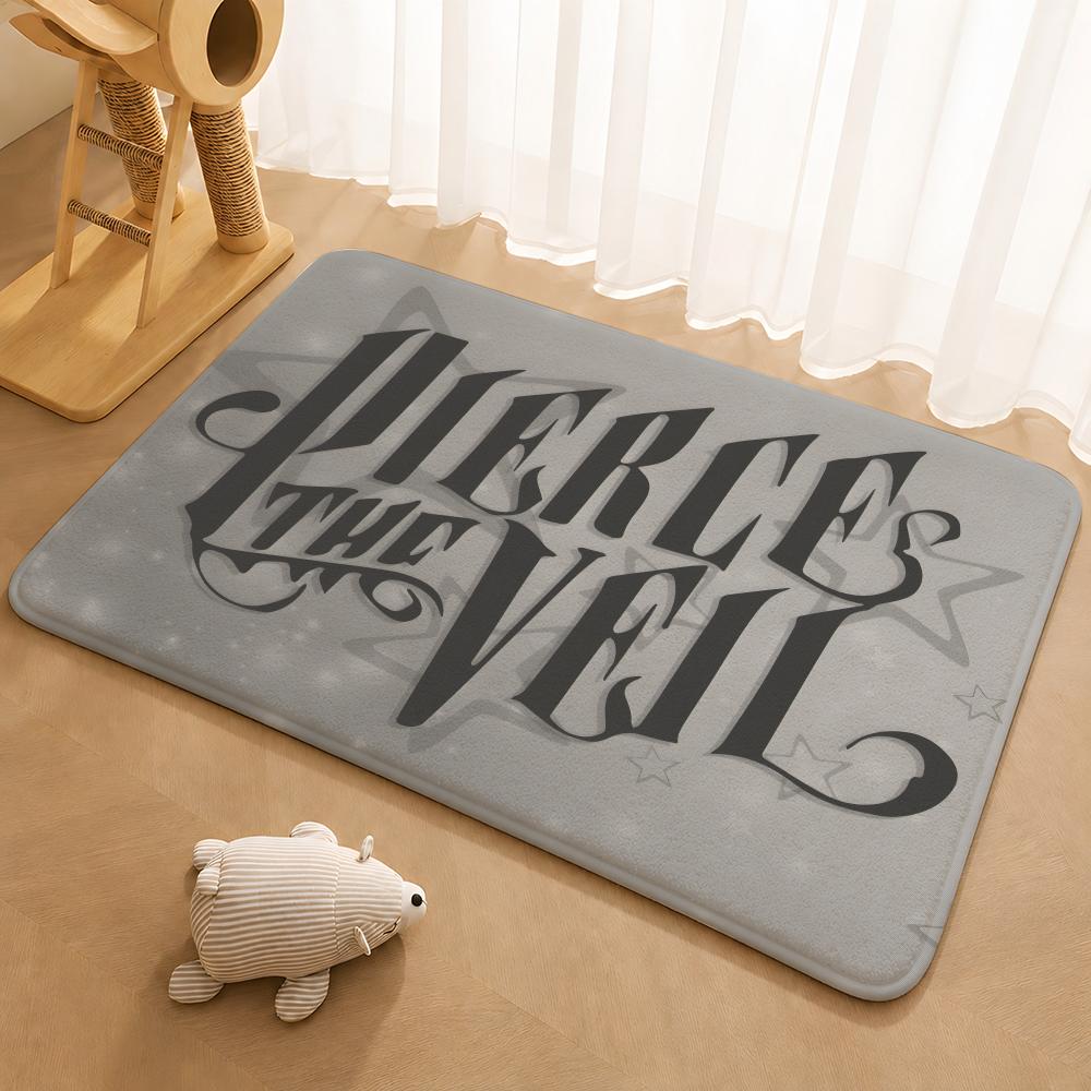 P-Pierce The Veil Band Collide With The Sky Floor Mat Floor Mat Soft Flannel Non-Slip Door Rug for Living Room