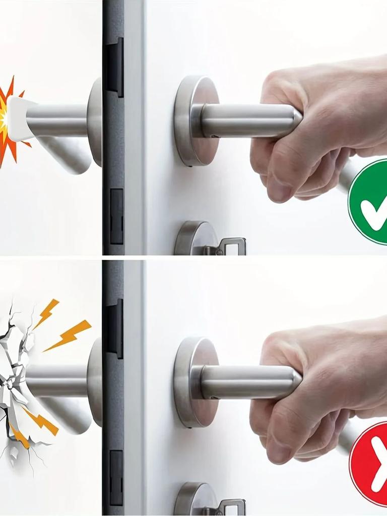 Door Stopper Silicone Handle Bumpers Self Adhesive Mute Anti-Shock Protection Porte Pad Home Improvement Wall Protector Pad Door