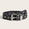 Women Canvas Belt Needle Buckle Simple Versatile Fashion Korean Style Jeans Decoration