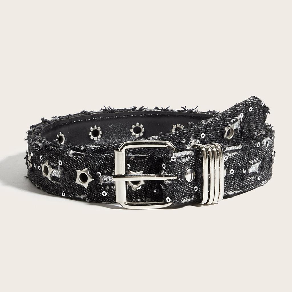 Women Canvas Belt Needle Buckle Simple Versatile Fashion Korean Style Jeans Decoration