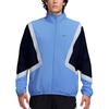 Loose Fit Zip Neck Long Sleeve Jacket Men Jackets Blue FZ0249-412